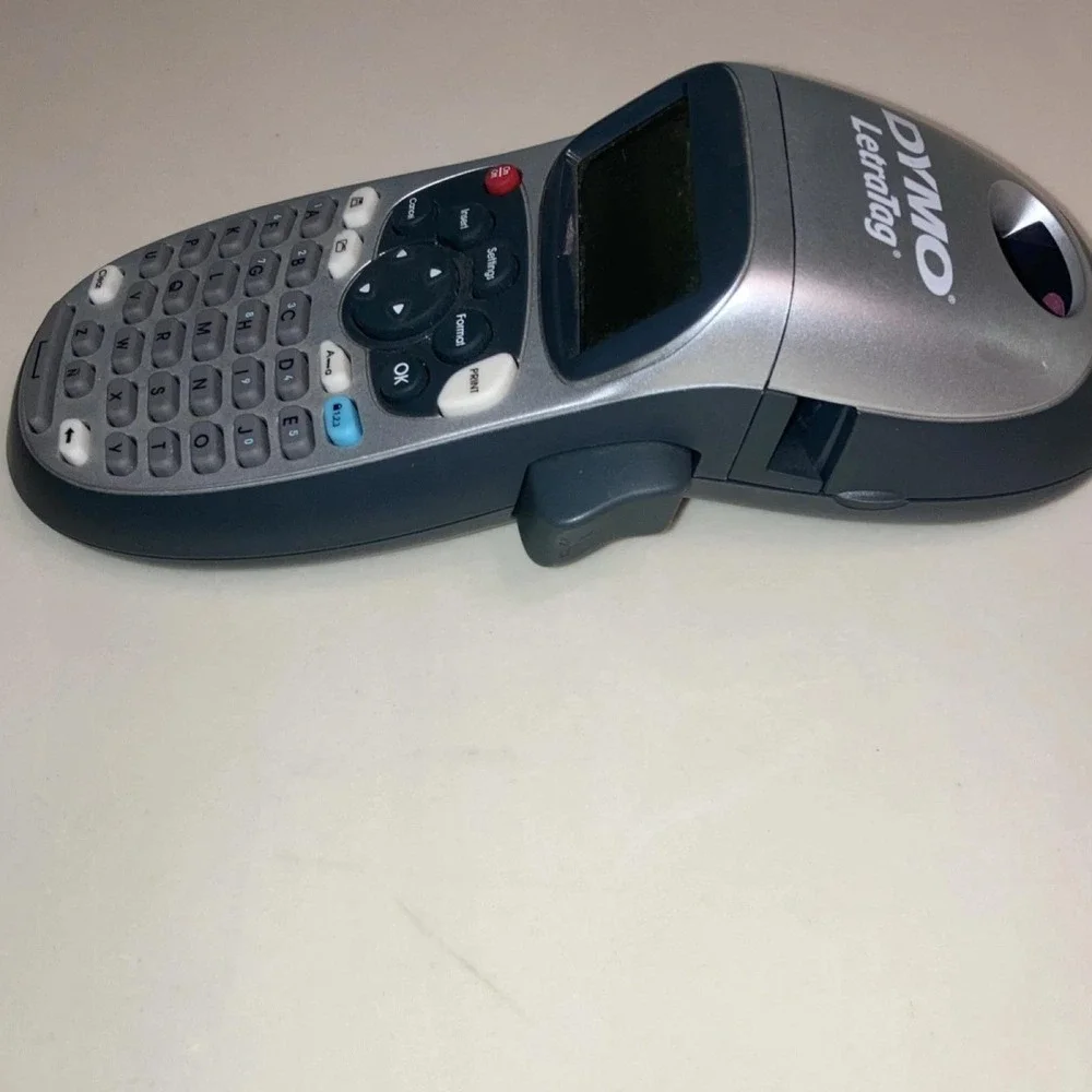Dymo LetraTag LT-100H Handheld Label Maker Silver Gray Portable Thermal Printer